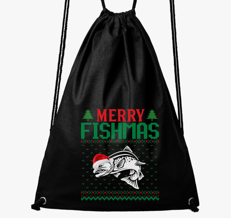 Merry fishmas ribič nahrbtnik