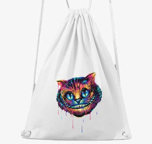 Colorful cat face nahrbtnik