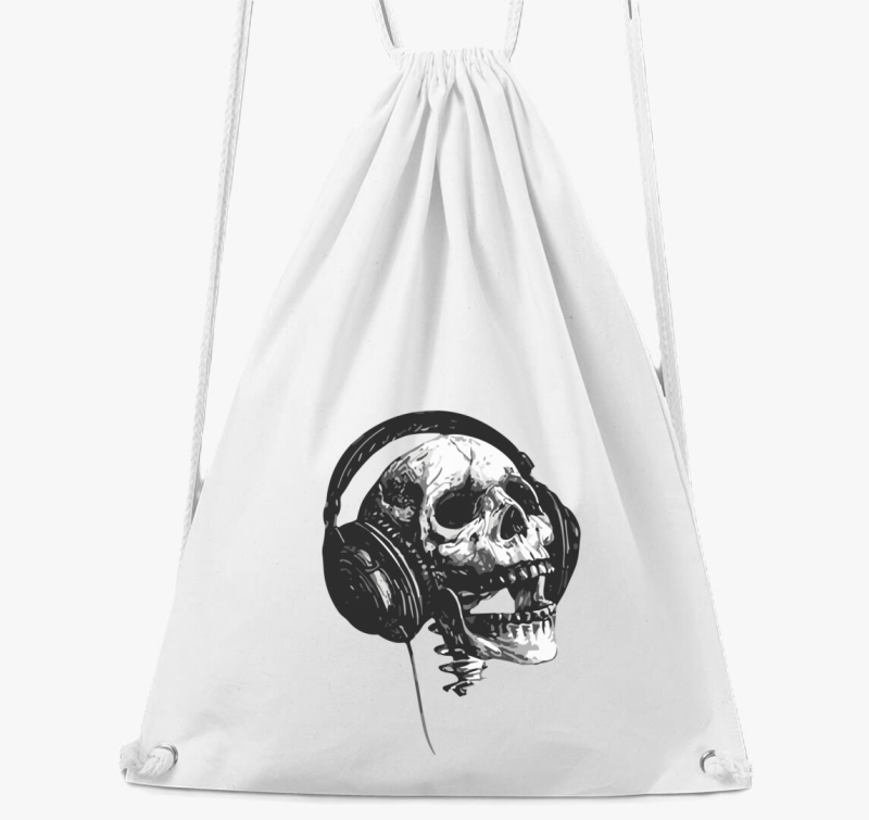 Skull music headset nahrbtnik