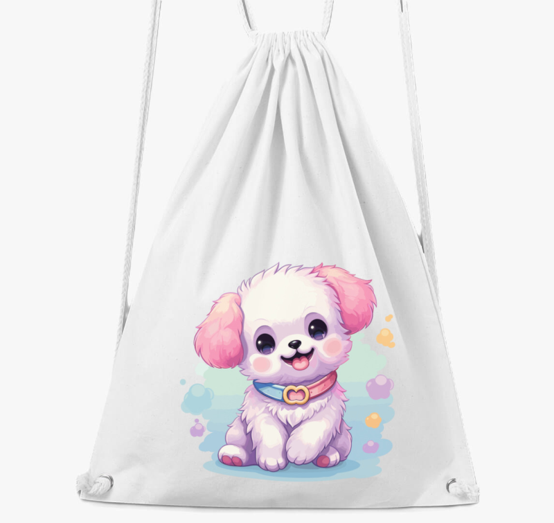 kis bela kutyus nahrbtnik