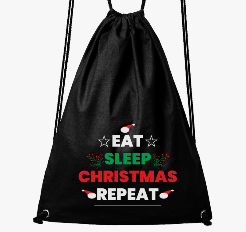 Eat sleep christmas repeat nahrbtnik