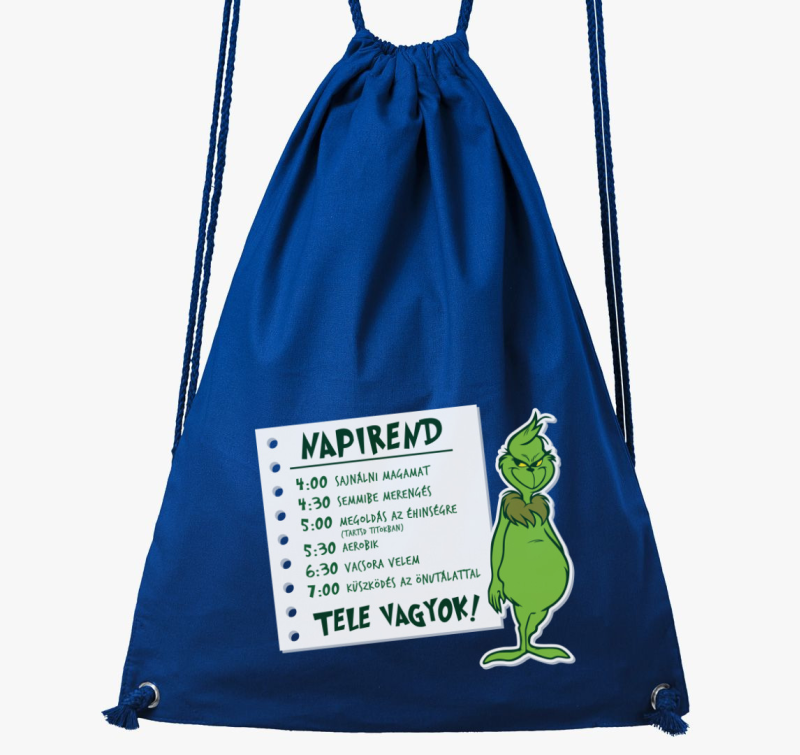 Grincs napirend nahrbtnik