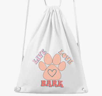 Live Love Bark nahrbtnik