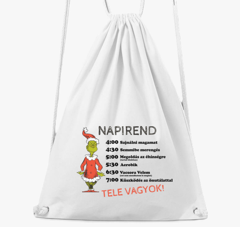 Grinch napirend nahrbtnik