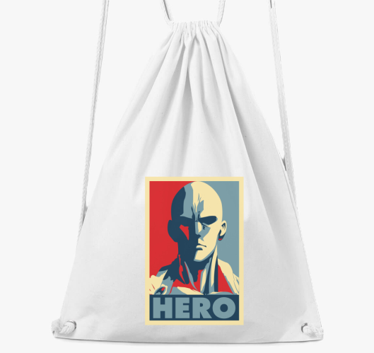 One Punch Man HERO nahrbtnik