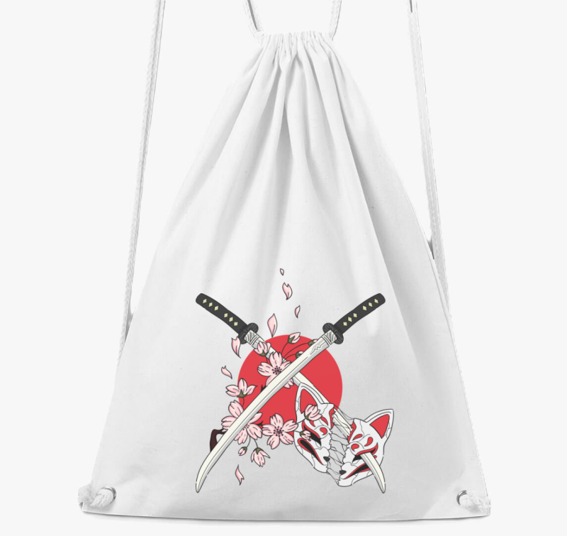 kitsune maszkos nahrbtnik