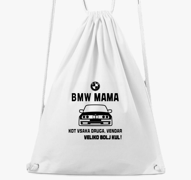 BMW MAMA - nahrbtnik za ljubiteljico vozil - najbolj kul mama