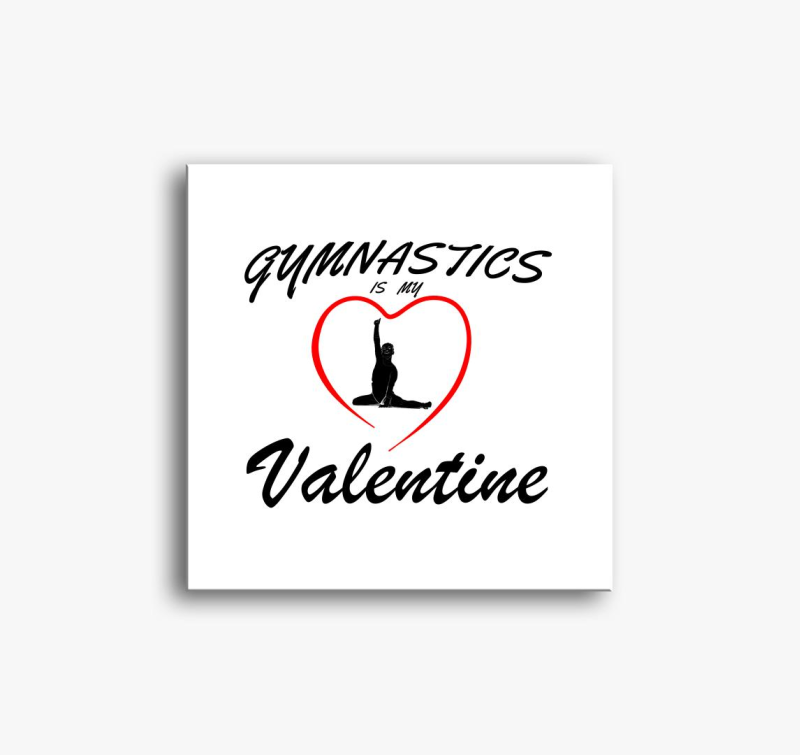Gymnastics is my valentine 12 - slika na platnu