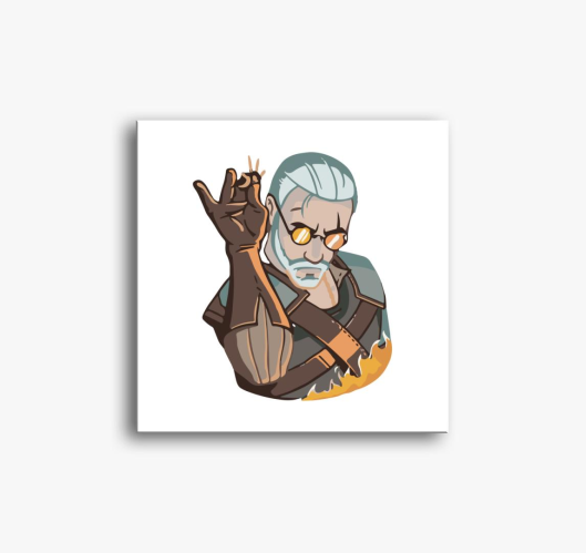 Witcher cook slika na platnu