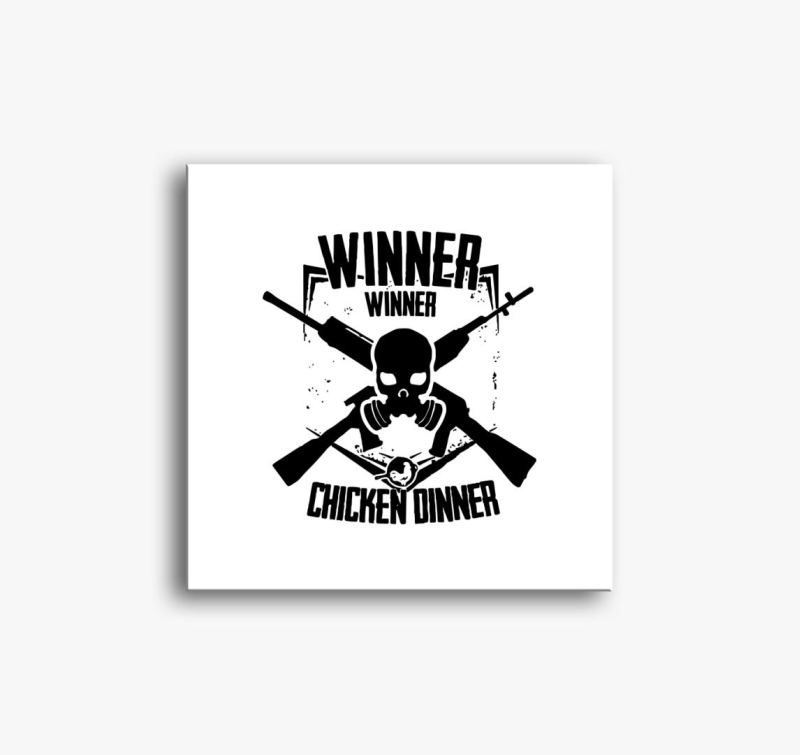 PUBG winner chicken dinner slika na platnu