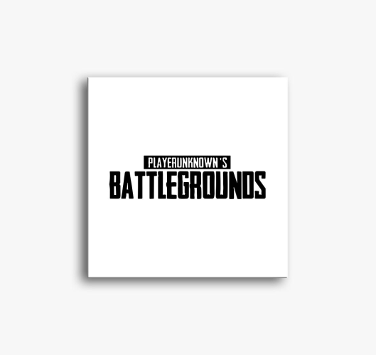 PUBG logo slika na platnu