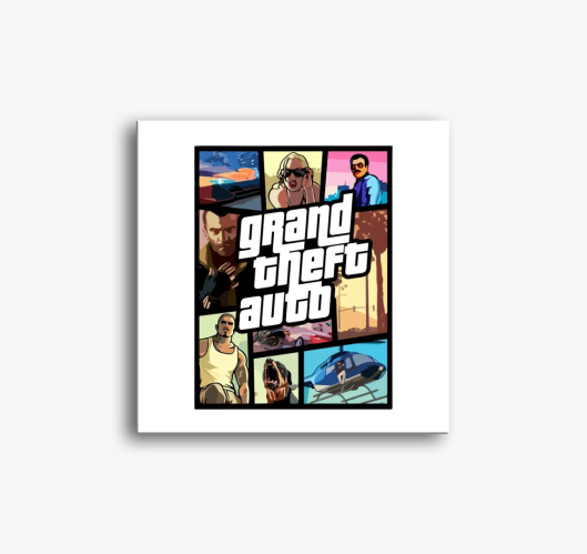 GTA plakat slika na platnu