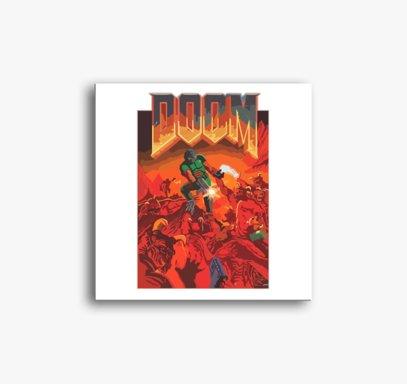 Doom plakat slika na platnu