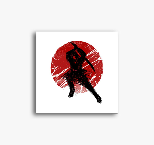 sziluett slika na platnu