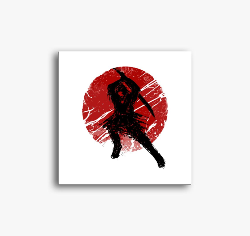 sziluett slika na platnu