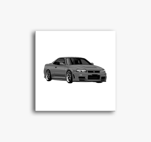 Nissan Skyline slika na platnu