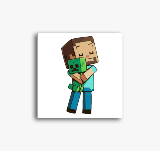 Minecraft Hug slika na platnu