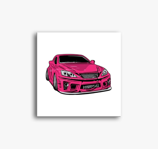 Csajos pink verda slika na pla...