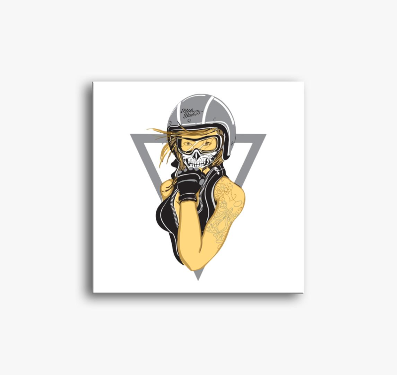 Biker Babe slika na platnu