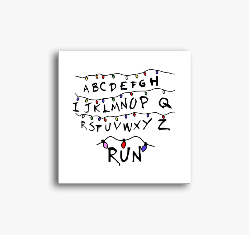 Stranger Thing Run slika na platnu