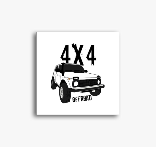 4x4 offroad slika na platnu