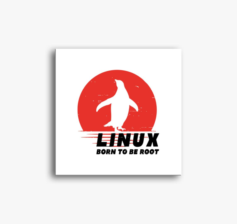 Linux born to be root slika na platnu