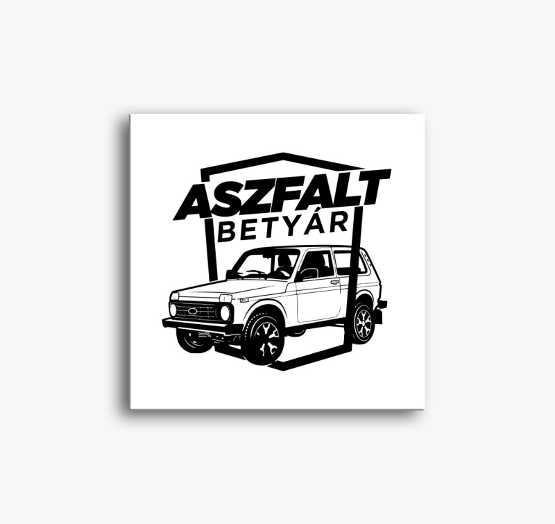 Aszfalt slika na platnu