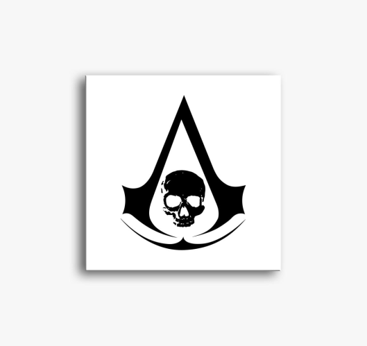 Black flag slika na platnu