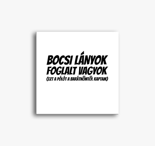 Bocsi foglalt sem slika na pla...