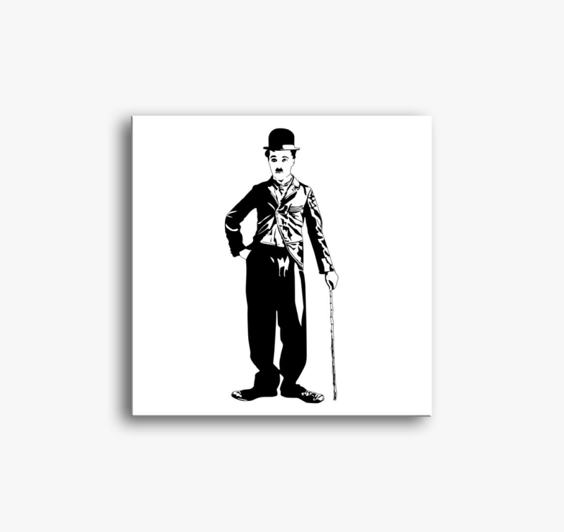 Charlie Chaplin slika na platnu