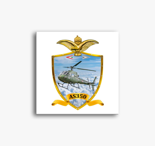 Pajzs AS350 slika na platnu