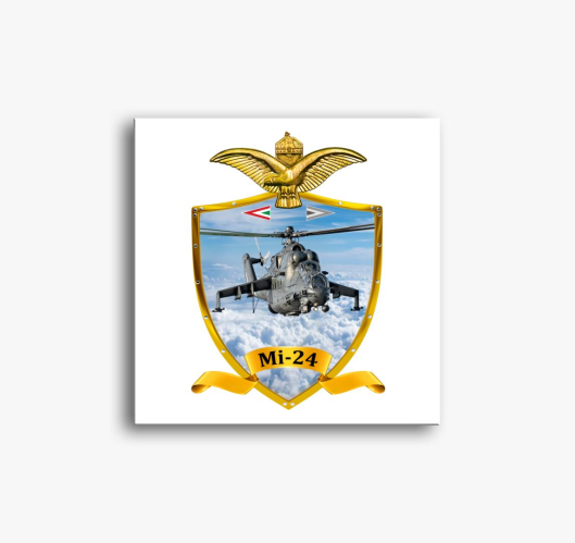 Pajzs Mi-24 slika na platnu