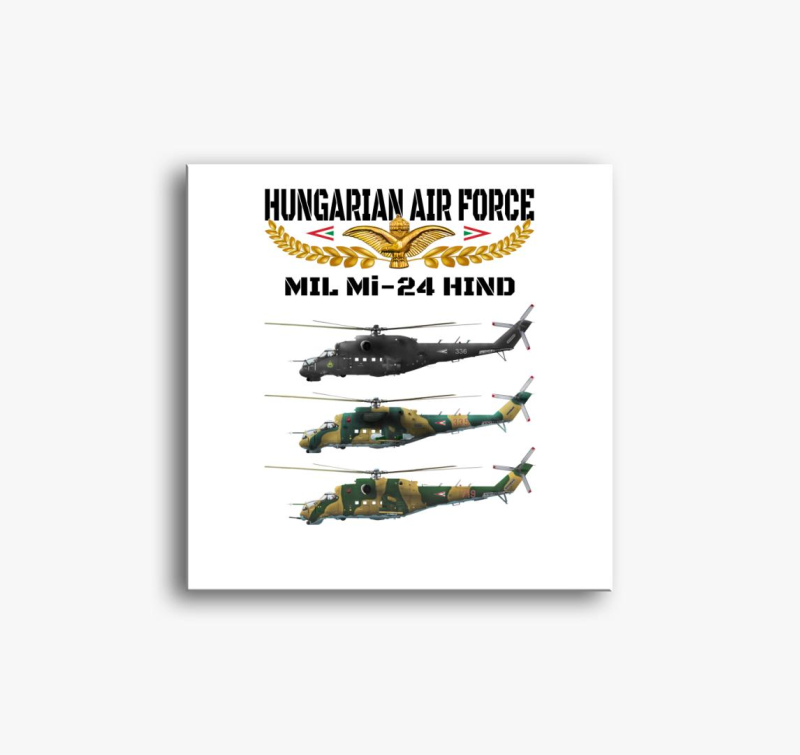 Aranysas Mi-24 2 slika na platnu