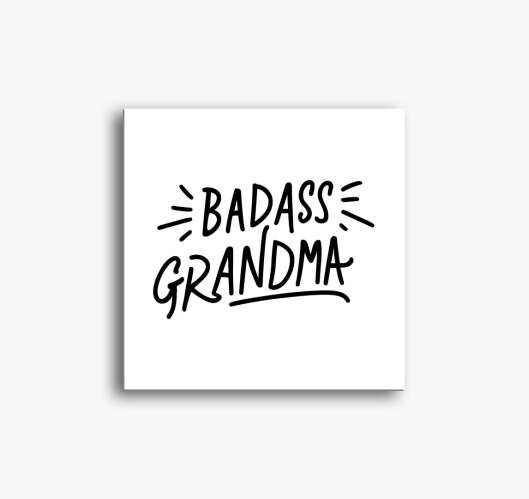 Badass Grandma slika na platnu