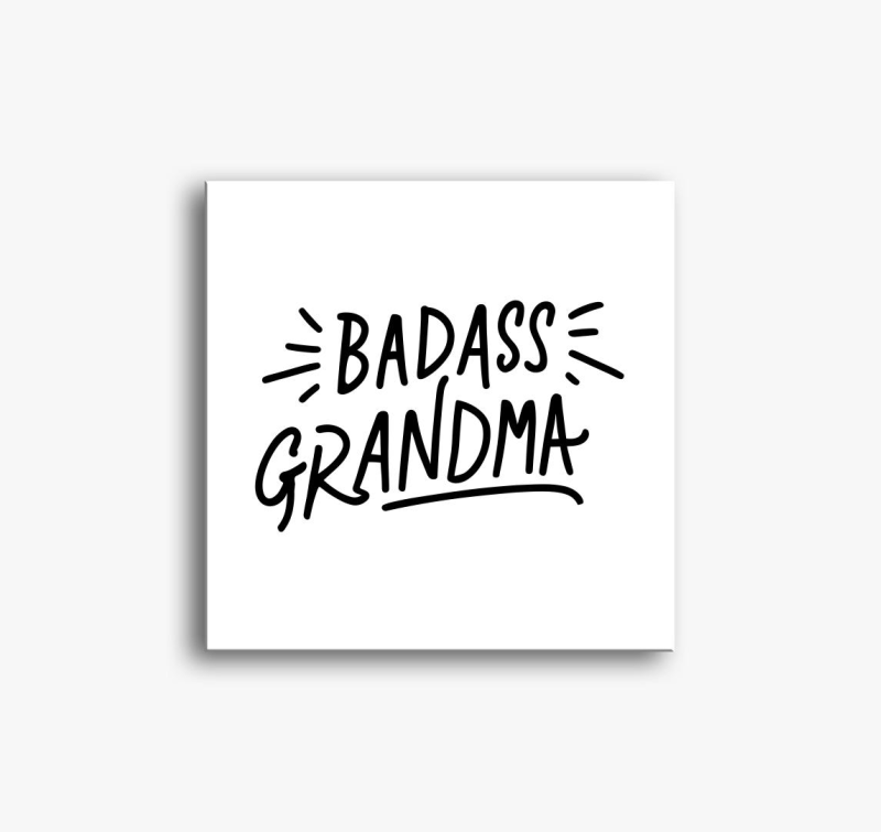 Badass Grandma slika na platnu