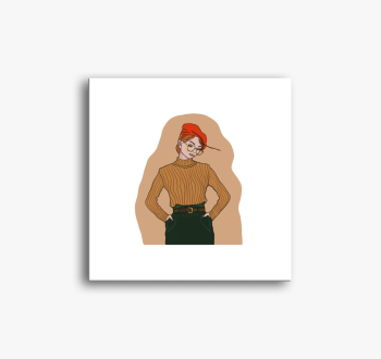 dekle slika na platn