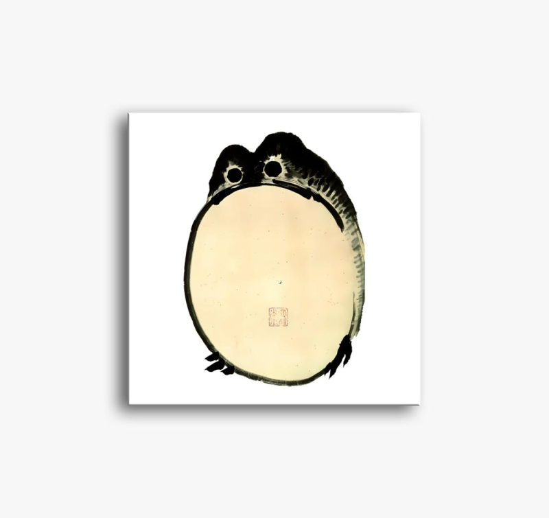 Matsumoto vintage frog slika na platnu