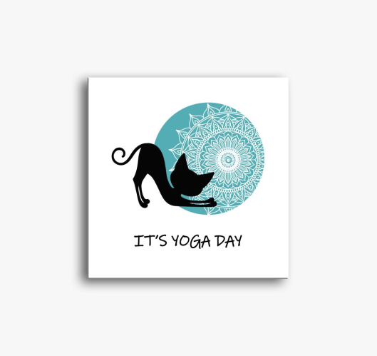 it is yoga day slika na platnu