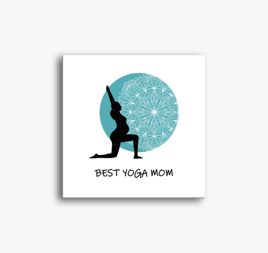 Best Yoga mom slika na platnu