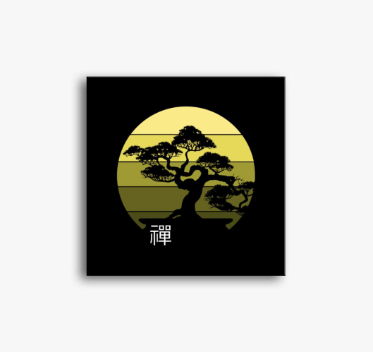 Bonsai slika na platnu