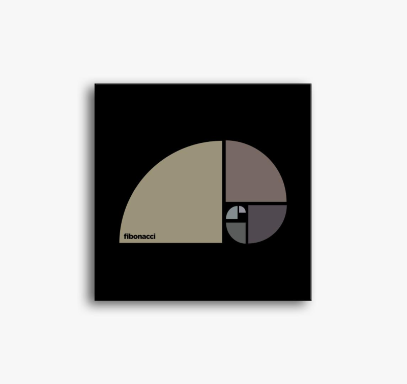 Fibonacci design slika na platnu