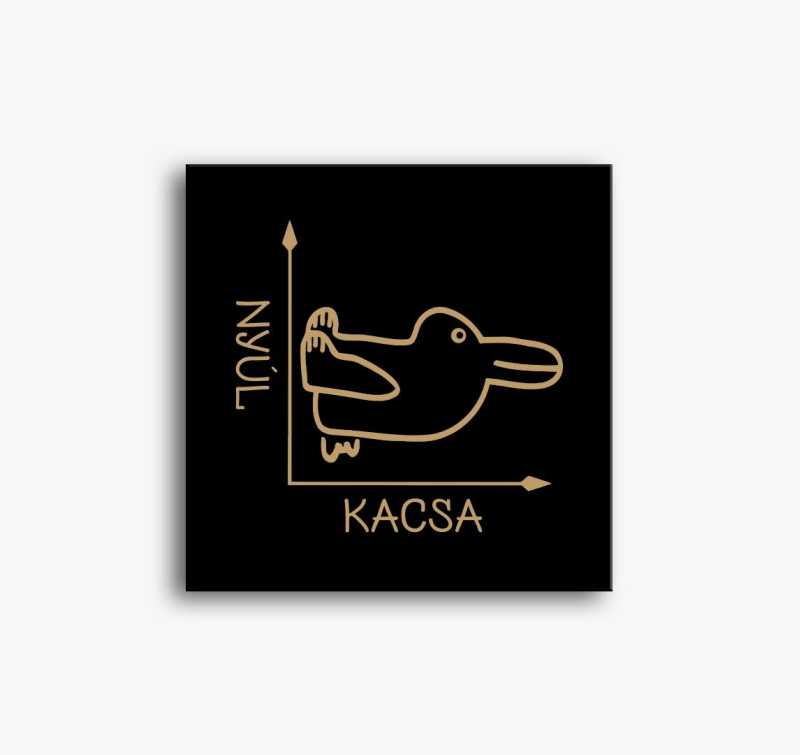 Kacsa smešno slika na platnu