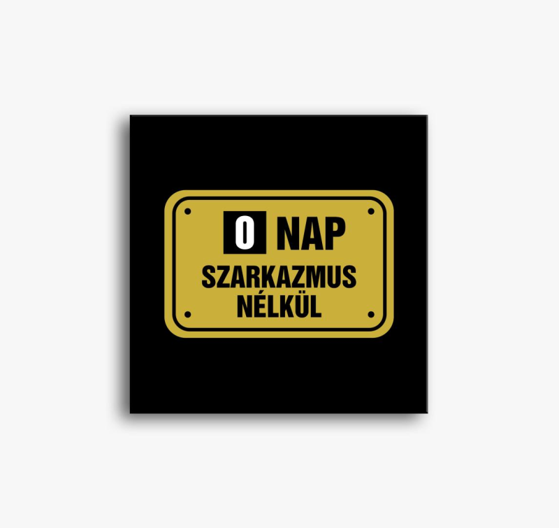 Szarkazmus smešno slika na platnu