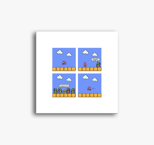 vs smešno slika na platnu