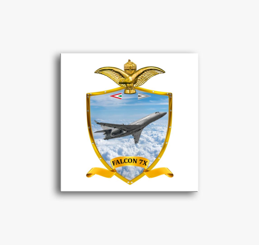Pajzs Falcon 7X slika na platn...