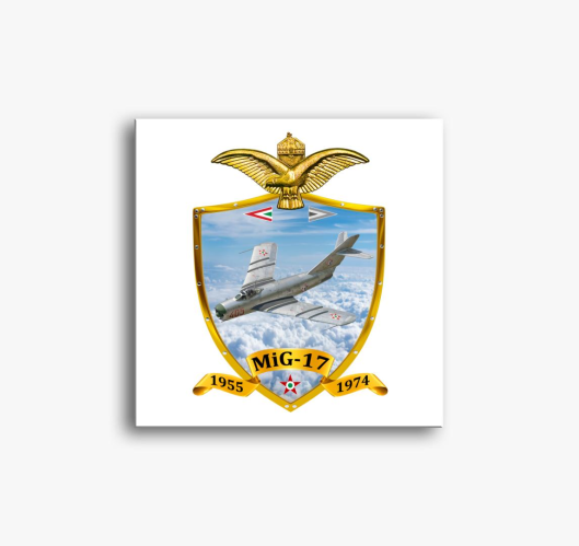 Pajzs MiG-17 slika na platnu