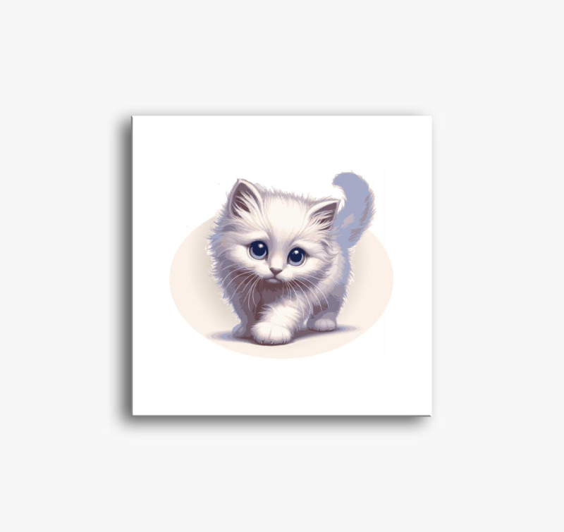 Kiscica slika na platnu