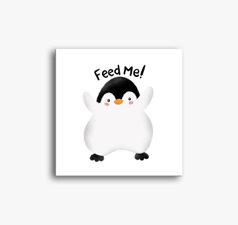 Pingvin slika na platnu