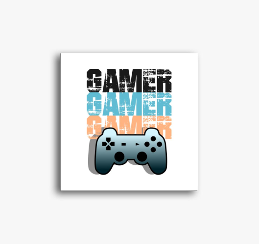 Gamer slika na platnu