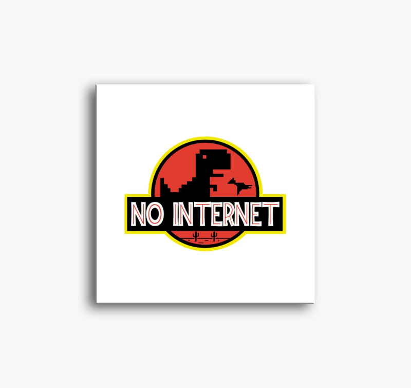 No Internet slika na platnu